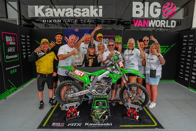 Duncan won the title aboard her trusty KX250